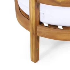 2pc Ellendale Outdoor Acacia Wood Loveseat & Coffee Table Teak/White - Christopher Knight Home -Living Room Furniture Store GUEST f9949a95 193f 47d3 9ba8 e9433dcf5193