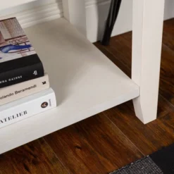 48" Farmhouse Solid Wood 2 Drawer Buffet White - Saracina Home -Living Room Furniture Store GUEST fca06093 76ee 4361 a9c1 7bd02fcca42c