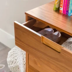 Mid-Century Modern Groove Wood 6 Drawer Dresser - Saracina Home 34 Mid-Century Modern Groove Wood 6 Drawer Dresser - Saracina Home -Living Room Furniture Store GUEST fcb730ab 9952 4f83 9614 24322242cf6c