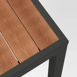 Bryant 6 Person Faux Wood Rectangle Patio Dining Table - Gray/Natural Wood - Threshold™ -Living Room Furniture Store GUEST fe0a4618 2959 4bc4 8d9a 99dfcf05fb48