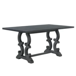 6 PCS Retro Dining Set With Unique-designed Table And Upholstered Chair-ModernLuxe 19 6 PCS Retro Dining Set With Unique-designed Table And Upholstered Chair-ModernLuxe -Living Room Furniture Store GUEST fe9eaee8 b05d 44ca b5ff b3dd9c5c3608