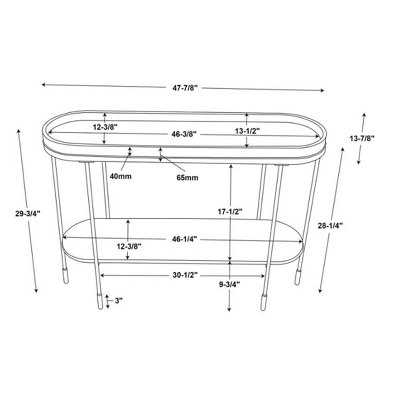Wood & Metal Console Table - Black - Hearth & Hand™ With Magnolia 9 Wood & Metal Console Table - Black - Hearth & Hand™ With Magnolia - Image 7